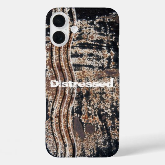 黒さび色のメタルグランジ写真カスタム Case-Mate iPhoneケース (裏面)