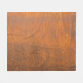 黒さび、金属のテクスチャがクローズアップ。 フリースブランケット (正面(横))