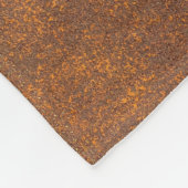 黒さび、金属のテクスチャがクローズアップ。 フリースブランケット (角)