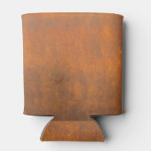 黒さび、金属のテクスチャがクローズアップ。 缶クーラー (裏面)