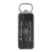 黒さシリーズ栓抜き マグネット栓抜き (正面縦)