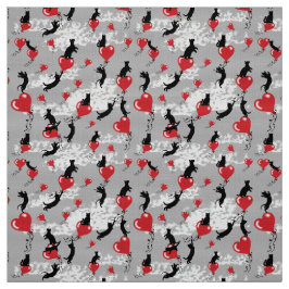 黒ずんだポピー模様 ファブリック