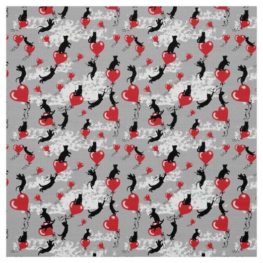 黒ずんだポピー模様 ファブリック (見本)