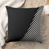 黒ずんだ千鳥白い対角線 クッション (ブランケット)