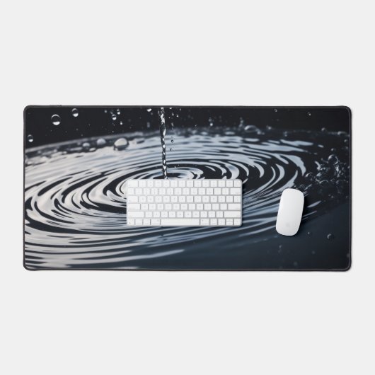 黒ずんだ水が反射する デスクマット (キーボード&マウス)