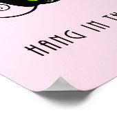 黒つる猫のつる緑の目が可愛い ポスター (角)