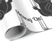 黒つる猫サンダー_コーブ ラッピングペーパー (ロールコーナー)