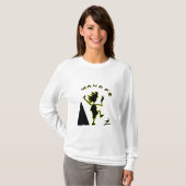 黒でさまよわせて下さい Tシャツ (正面フル)