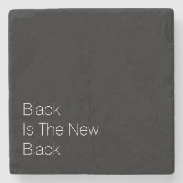 "黒です新しい黒" ストーンコースター