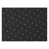 黒でぶつぶつ蜂かわいおもしろい テーブルクロス (正面(横))