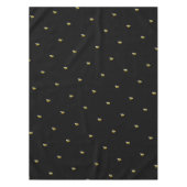 黒でぶつぶつ蜂かわいおもしろい テーブルクロス (正面)