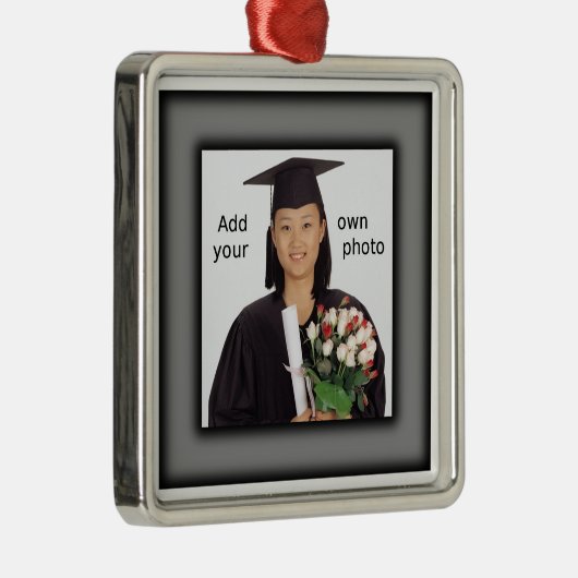 黒で写真を追加 メタルオーナメント (右)