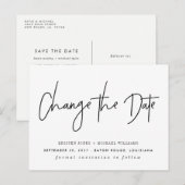 黒で日モダン付を変更 案内ポストカード (正面/裏面)