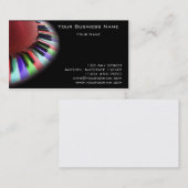 黒で明るいキーボードの無秩序 名刺 (正面/裏面)