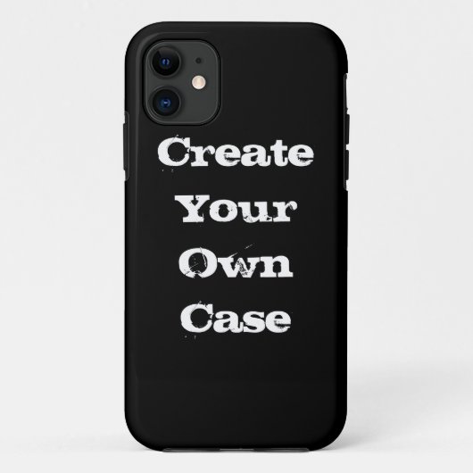黒で自分のケースを作成 Case-Mate iPhoneケース (裏面)