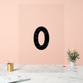 黒で表したゼロ(0) アクリルサイン (ウェディング)