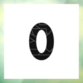 黒で表したゼロ(0) ウィンドウサイン (シート3)