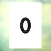 黒で表したゼロ(0) ウィンドウサイン (シート3)