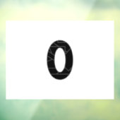 黒で表したゼロ(0) ウィンドウサイン (シート3)