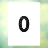 黒で表したゼロ(0) ウィンドウサイン (シート3)