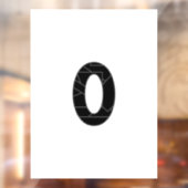 黒で表したゼロ(0) ウィンドウサイン (シート2)