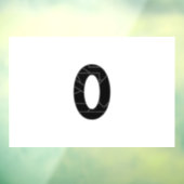 黒で表したゼロ(0) ウィンドウサイン (シート3)