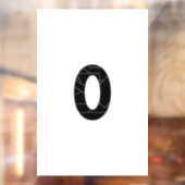 黒で表したゼロ(0) ウィンドウサイン (シート2)