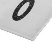 黒で表したゼロ(0) カッティングボード (角)