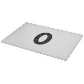 黒で表したゼロ(0) カッティングボード (角)