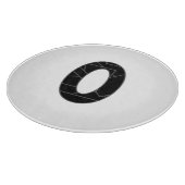 黒で表したゼロ(0) カッティングボード (角)