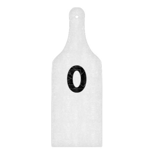 黒で表したゼロ(0) カッティングボード (正面)