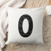 黒で表したゼロ(0) クッション (ブランケット)