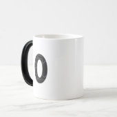 黒で表したゼロ(0) モーフィングマグカップ (正面左)
