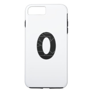 黒で表したゼロ(0) iPhone 8 PLUS/7 PLUSケース