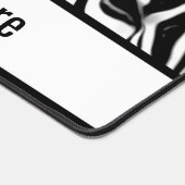 黒で閉じるゼブラ(&White) デスクマット (コーナー)