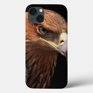 黒で隔離されるワシのポートレート iPhone 13ケース