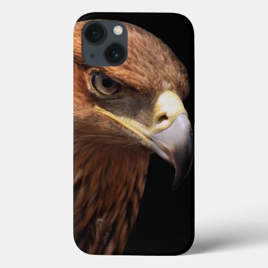 黒で隔離されるワシのポートレート Case-Mate iPhoneケース (裏面)