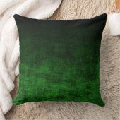 黒とエメラルドグリーンのグラデーションテクスチャ クッション (ブランケット)