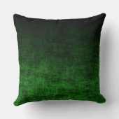 黒とエメラルドグリーンのグラデーションテクスチャ クッション (裏面)