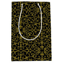 黒とエレガント金ゴールドの塗りパターン