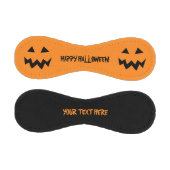 黒とオレンジのカスタムハローウィンパーティ野球 野球ボール (パネル)