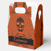 黒とオレンジのスケルトンのハロウィーン特典ボックス フェイバーボックス (オープン)