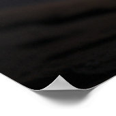 黒とオレンジのストライプのハロウィーン猫 ポスター (角)