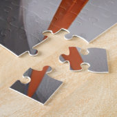 黒とオレンジのナイトパズル ジグソーパズル (側面)