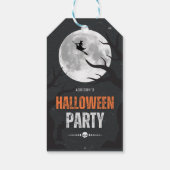 黒とオレンジのハロウィン満月 ギフトタグ (裏面)
