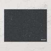 黒とオレンジのハロウィーン満月 ポストカード (裏面)