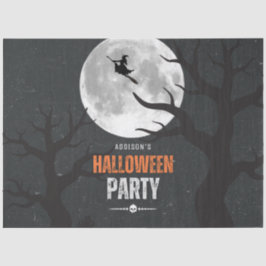 黒とオレンジのハロウィーン満月 薄葉紙