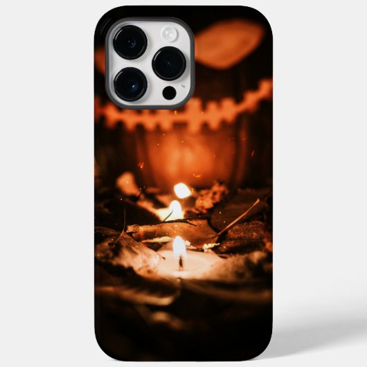 黒とオレンジのハロウィーン Case-Mate iPhoneケース (裏面)