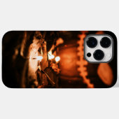 黒とオレンジのハロウィーン Case-Mate iPhoneケース (裏面 (横))