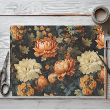 黒とオレンジのフローラ